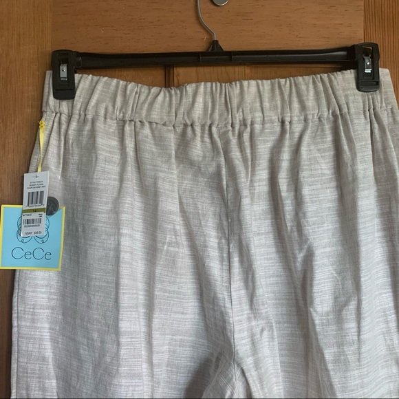 CeCe Linen Culottes - Cream Color - Size 14 - New - Picture 5 of 7